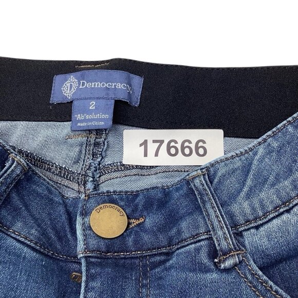 Democracy Ab Solution Slim Boot Mid Rise Jeans Womens Size 2 - Picture 10 of 10